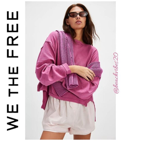 WE THE FREE BY FREE PEOPLE Total Eclipse Tee Fiji Flower X-Large NWOT - Picture 1 of 5